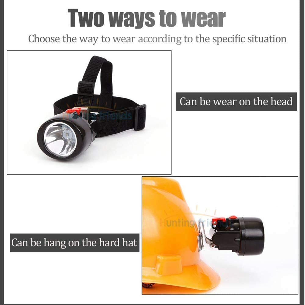 Rechargeable LED Headlamp for Mining, Camping, Fishing & Outdoor Work