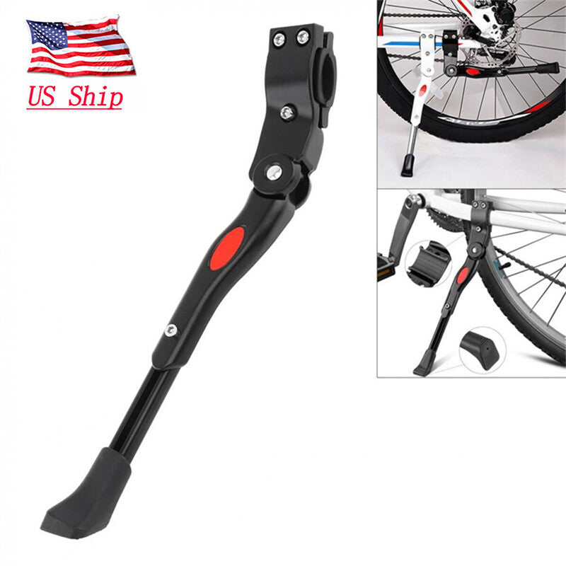 Adjustable Aluminum Bicycle Kickstand for 22-29 Inch Mountain & Road Bikes