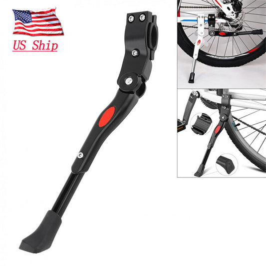 Adjustable Aluminum Bicycle Kickstand for 22-29 Inch Mountain & Road Bikes
