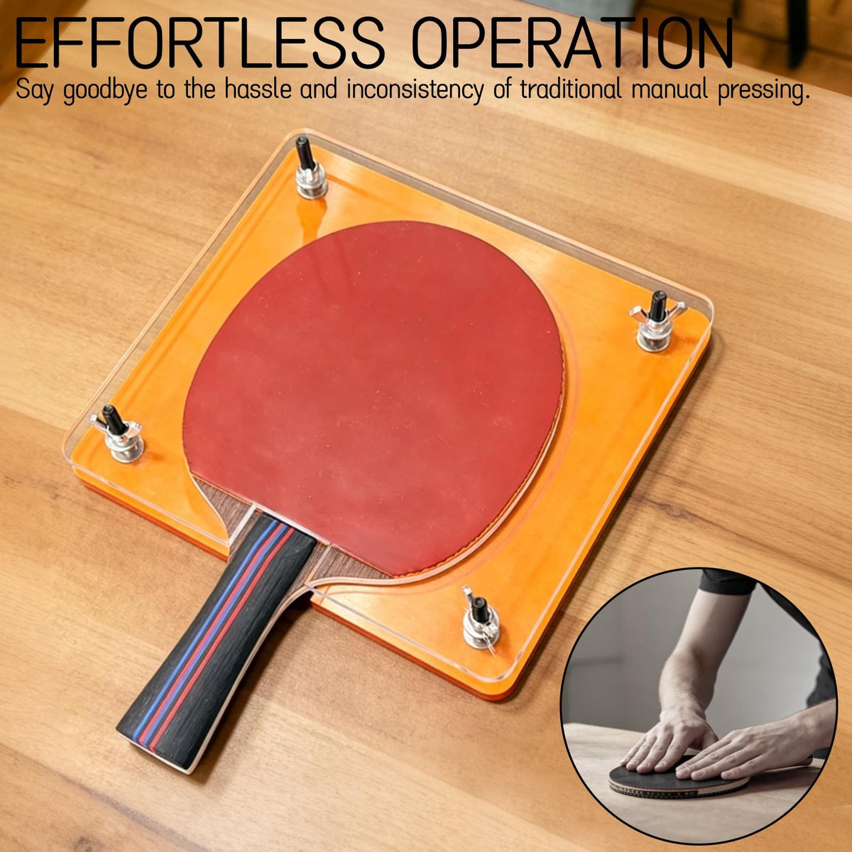 Dexprosy Professional Table Tennis Paddle Press Clamp Tool – Medium