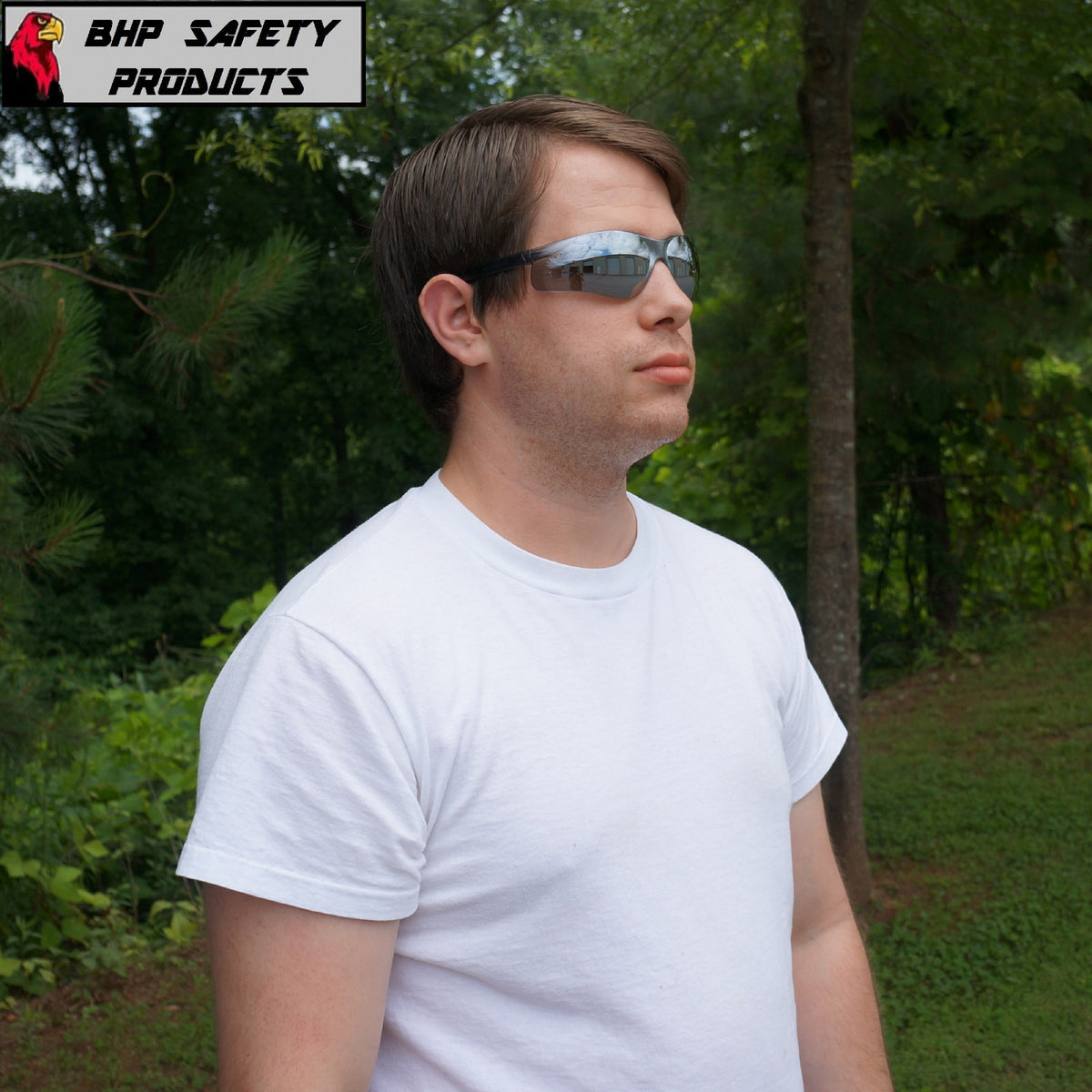 Safety Glasses ANSI Z87+ Impact Protection Lightweight Wraparound Eyewear