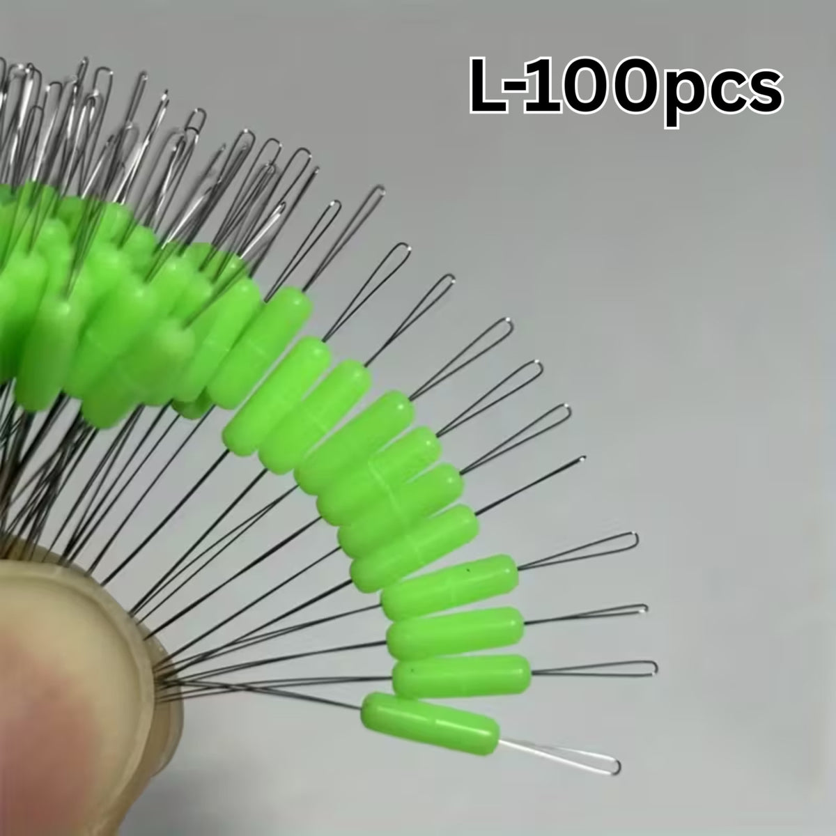 Fishing Line Connectors Set 100pcs Rubber Bobber Stoppers Assorted Sizes