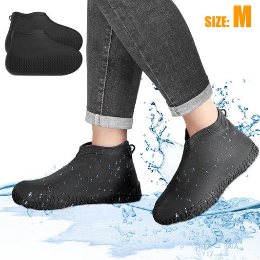 Non-Slip Reusable Waterproof Rain Shoe Covers Rubber Overshoes for Outdoor Protection