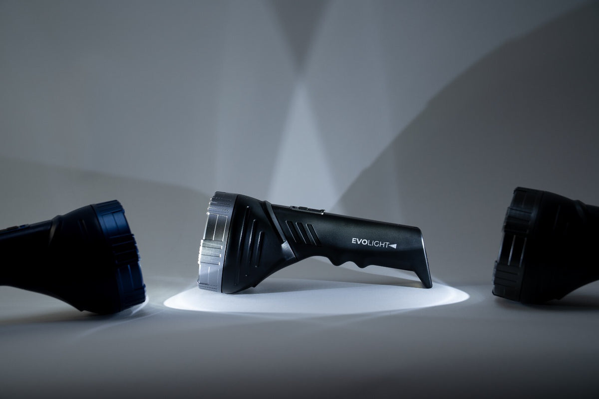 Rechargeable LED Flashlight with Power Bank - Black, 4000mAh Portable Light