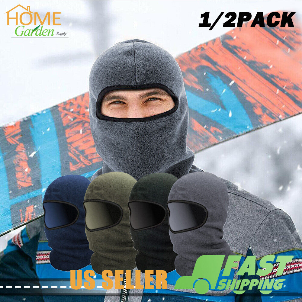Winter Thermal Motorcycle Face Mask Windproof Full Face Ski Helmet Hood