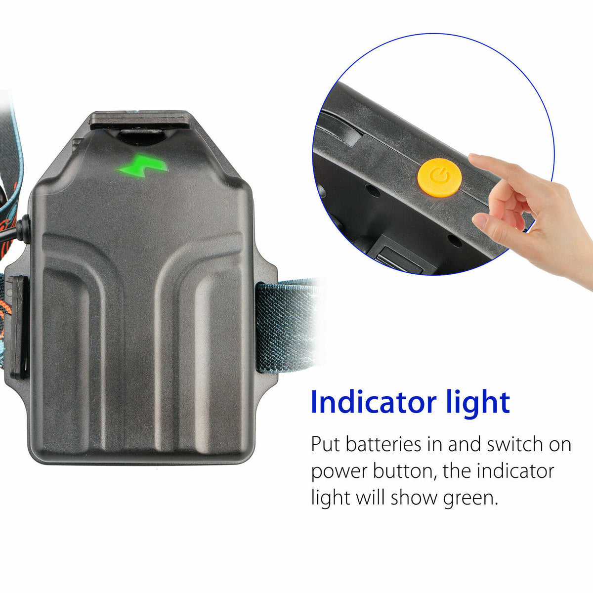 1800LM Rechargeable LED Headlamp with COB & Adjustable Side Lights