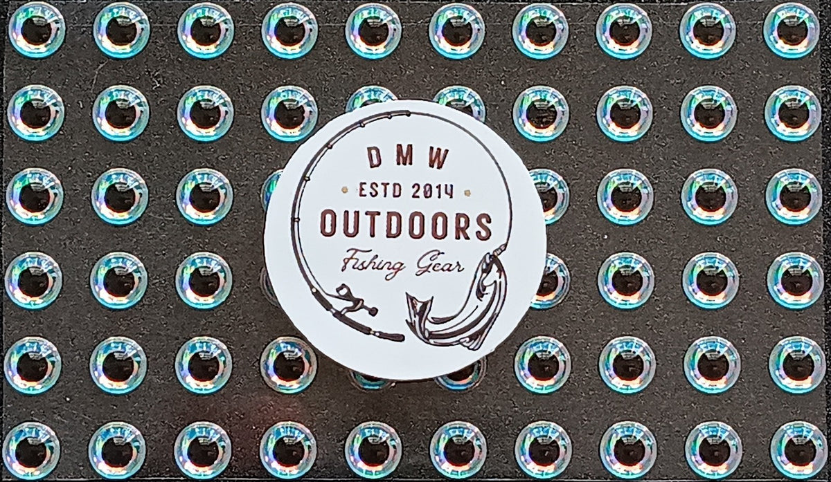 Fish Eyes 5mm - Soft Holographic Lure Eyes for Fly Tying & Crafts, 120 Pack
