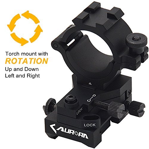 Adjustable Rifle with Windage & Elevation for Tactical Flashlights