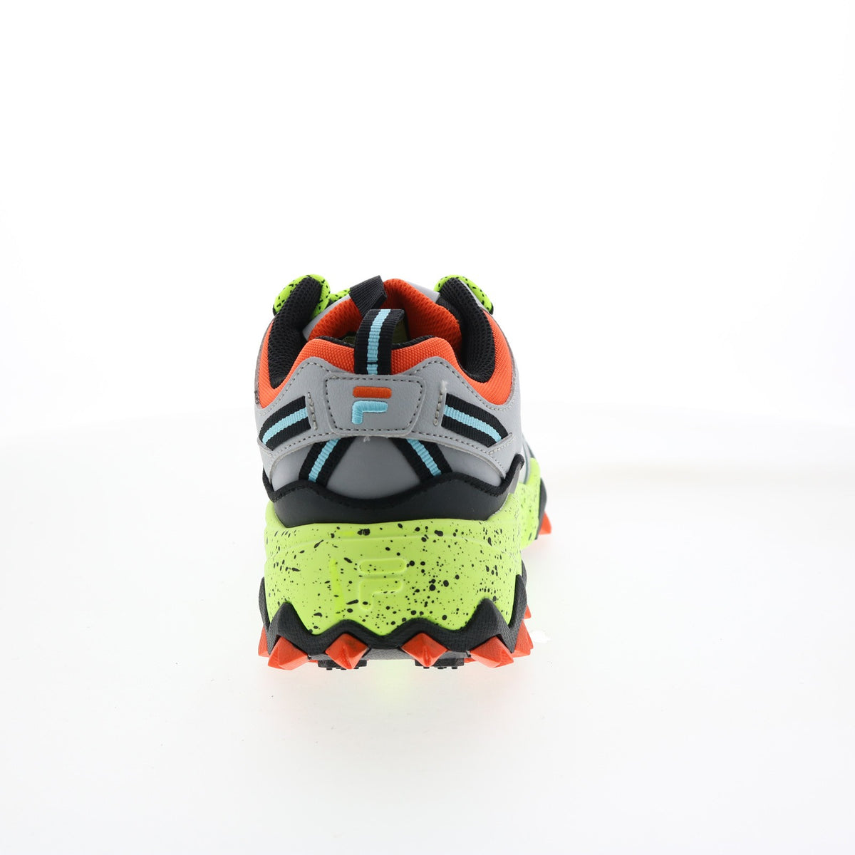 Men's Trail Hiking Shoes - Gray Leather Athletic Sneakers