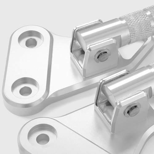 Motorcycle Passenger Footpegs for Honda Super Cub C125 2018-2025 CNC Aluminum Anti-Skid Silver