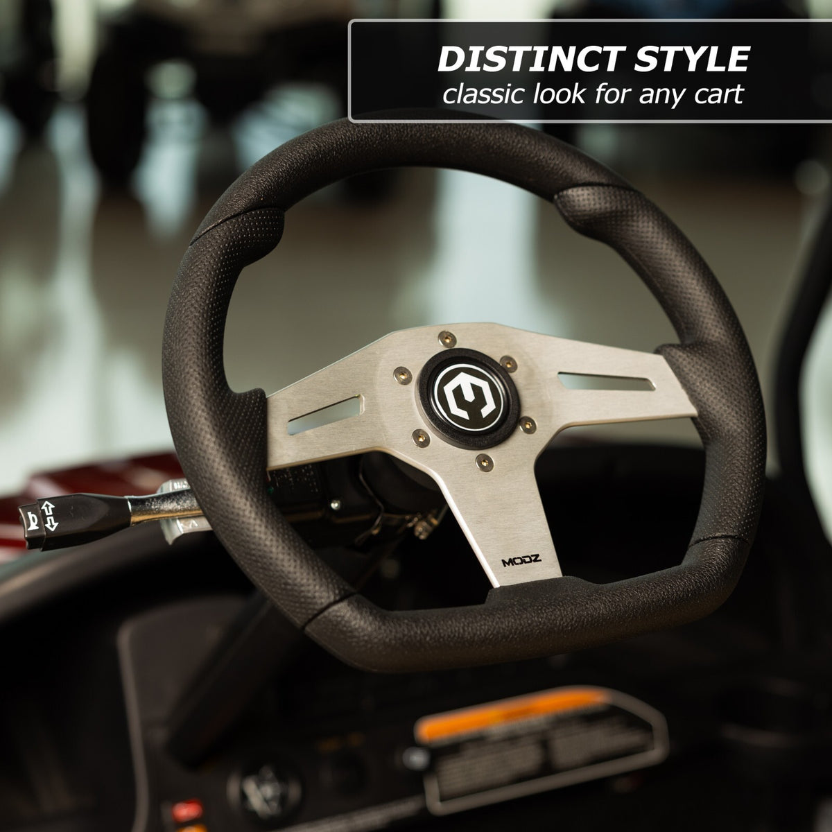 Golf Cart Steering Wheel Kit with Adapter for Club Car, EZGO, Yamaha