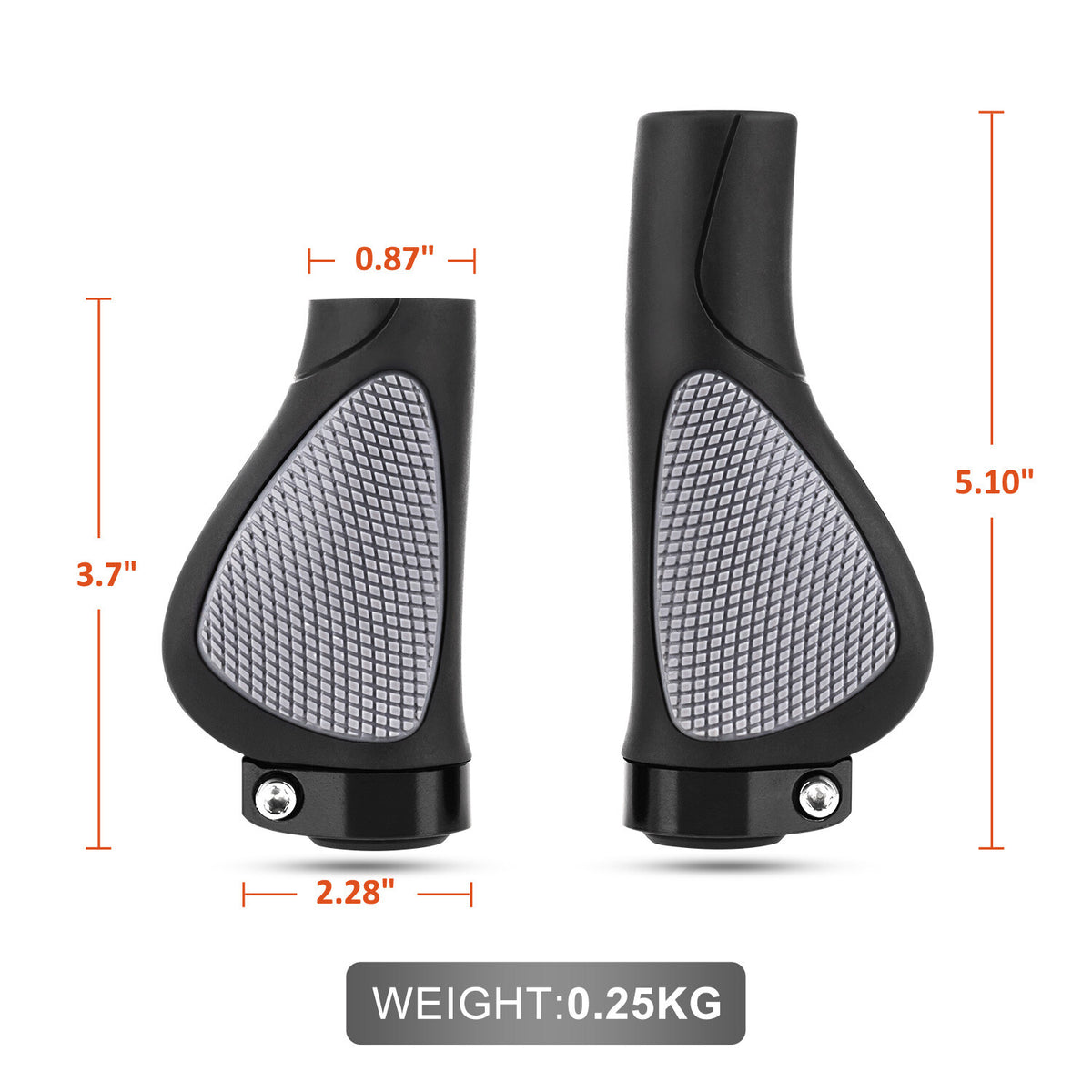 Ergonomic Bicycle Handlebar Grips Non-Slip Rubber Cycling Accessories