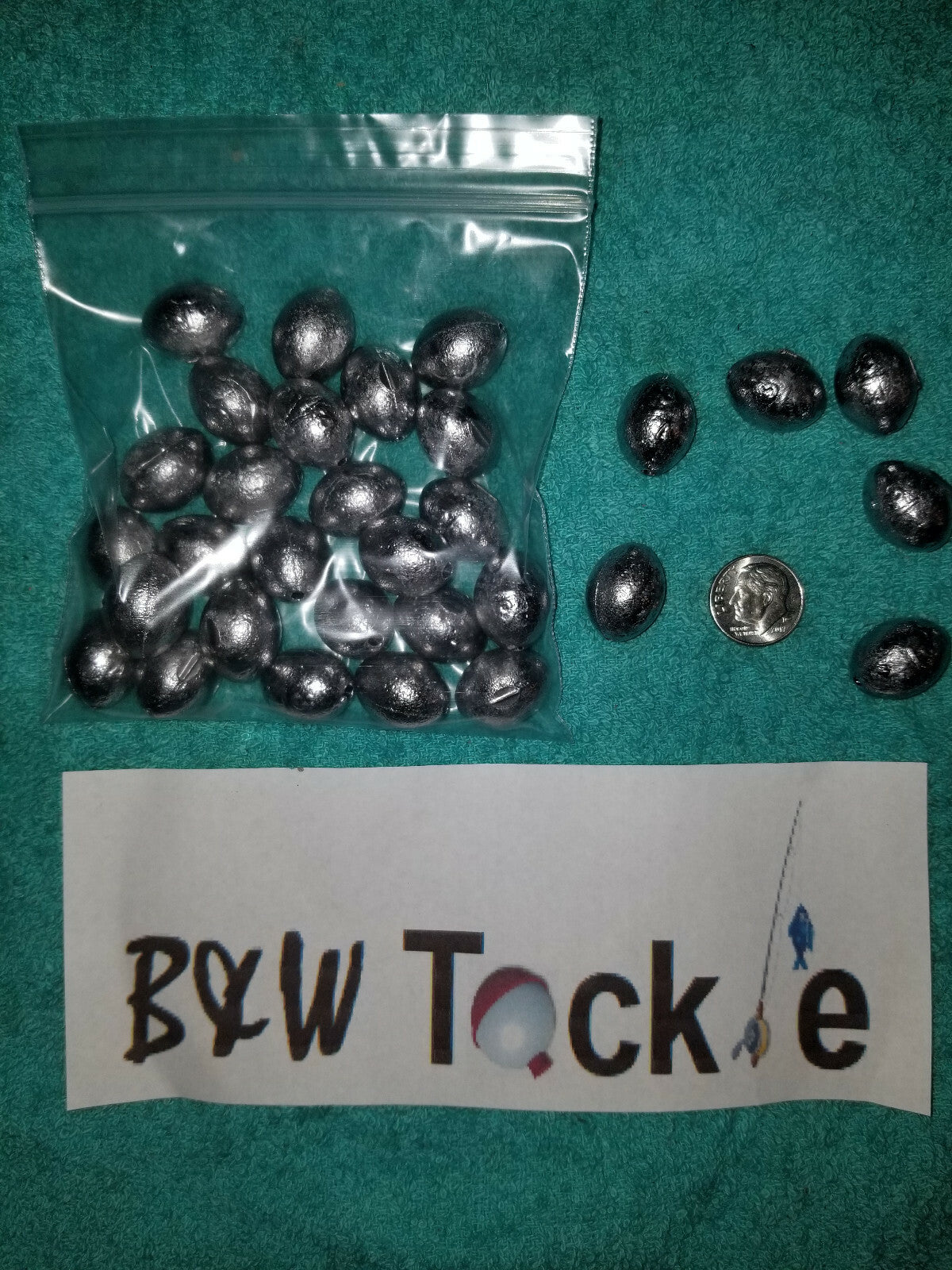 50pcs 3/4 oz Egg Sinkers Fishing Weights - Slip Sinkers for Tackle