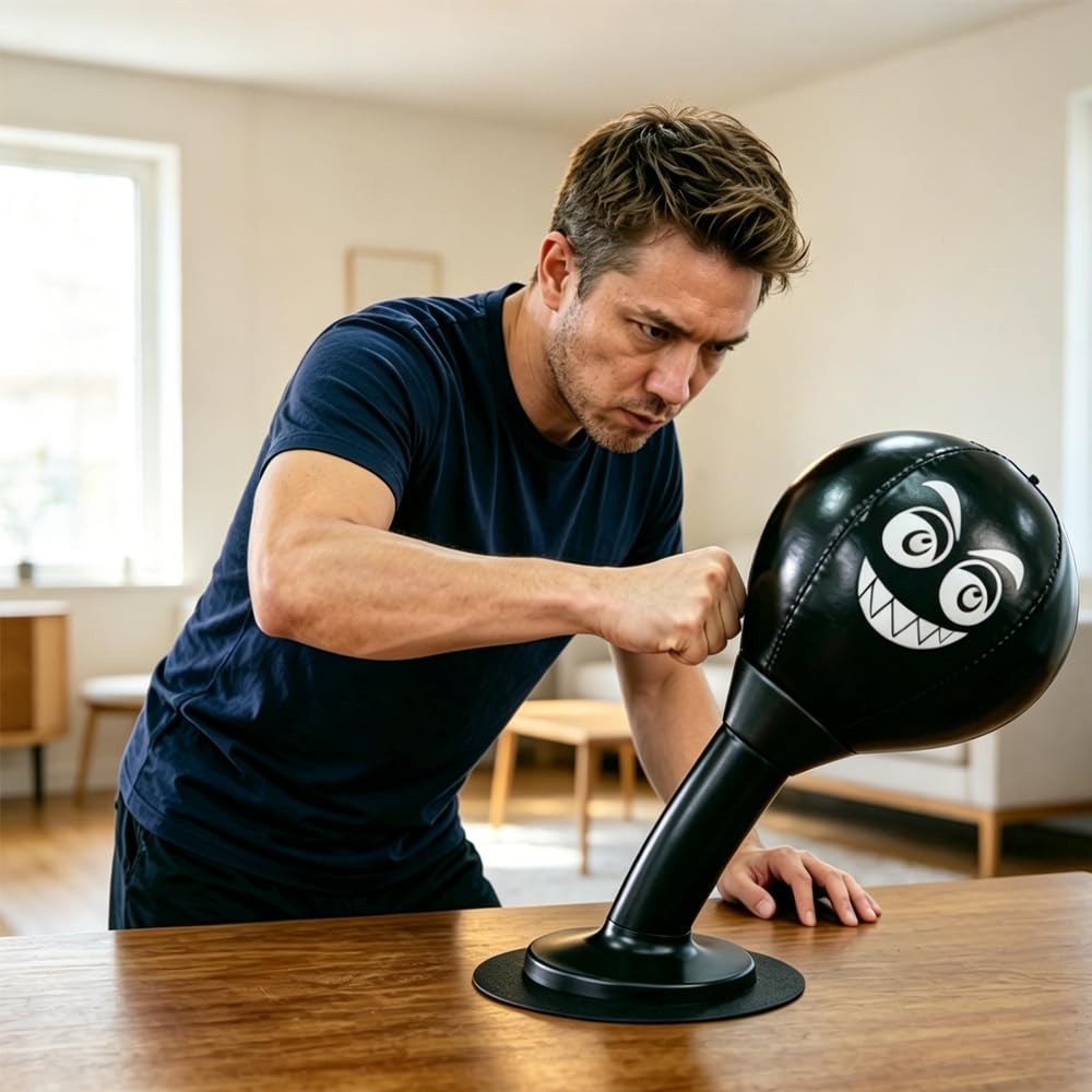 Desktop Punching Bag Stress Relief Toy with Strong Suction Cup