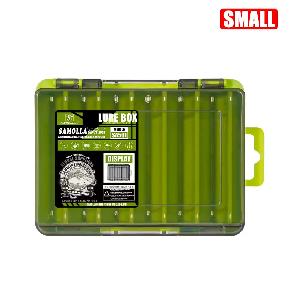 Double-Sided Fishing Tackle Box Organizer for Lures Hooks Baits