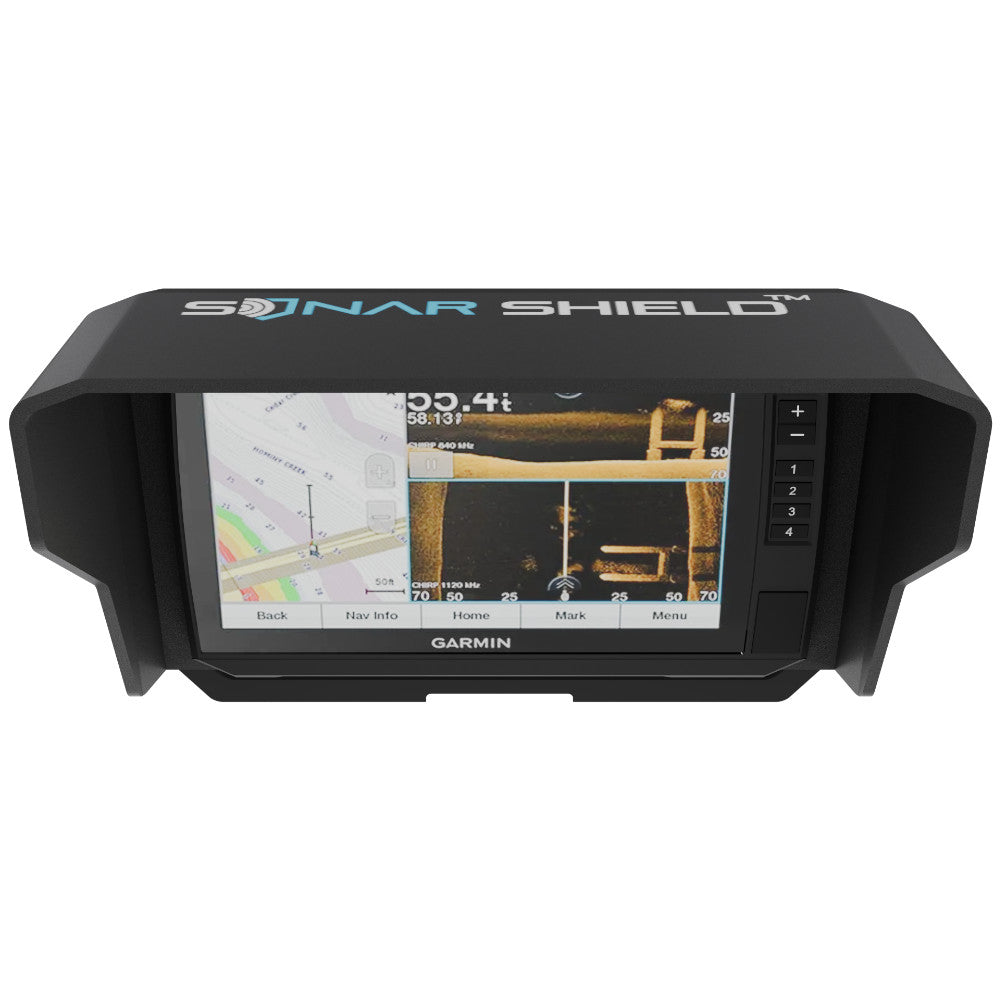 Garmin ECHOMAP UHD2 93sv Screen Visor - Sun Glare Reduction & Waterproof Protection