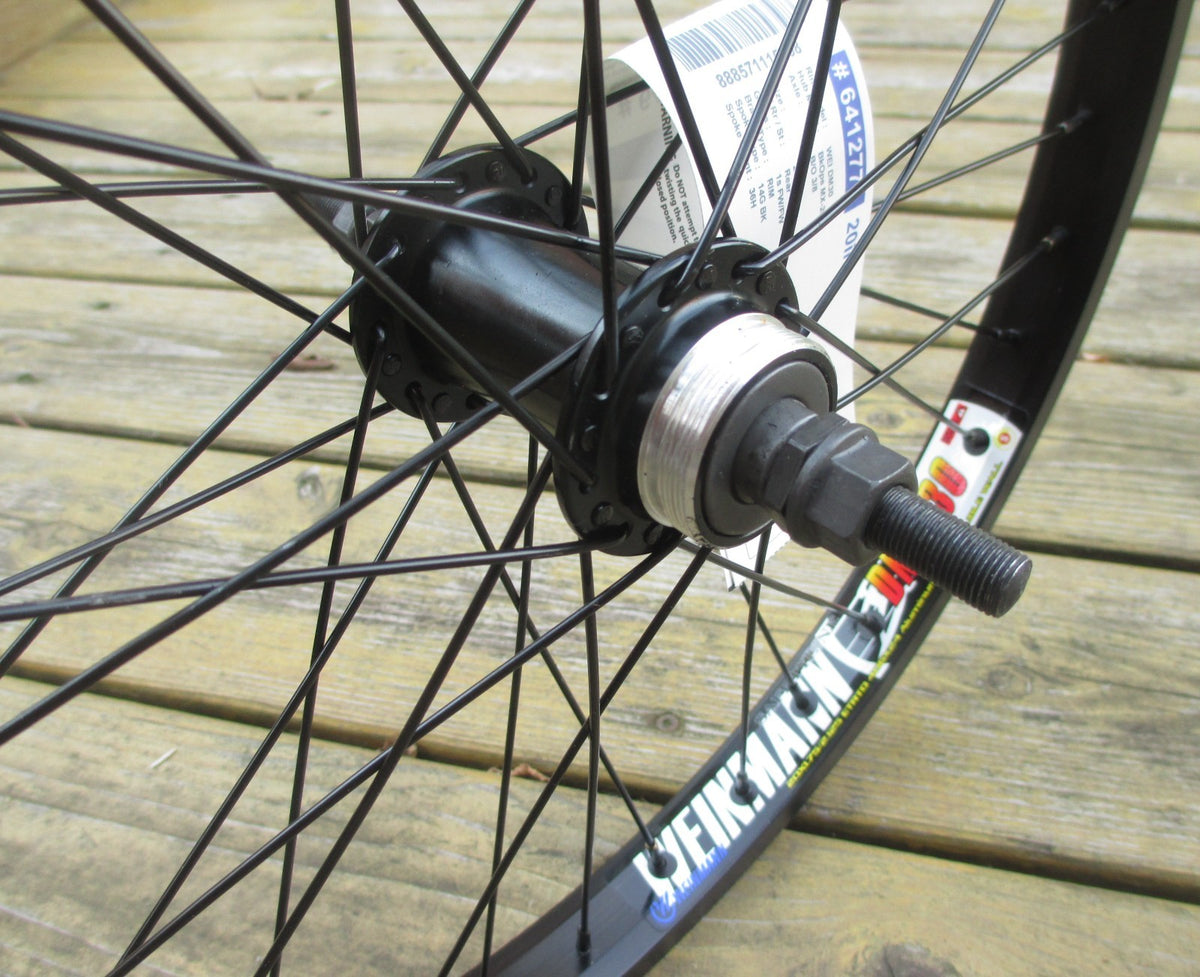 20-inch BMX Wheel Set with Double Walled Rims - Front & Flip Flop Rear
