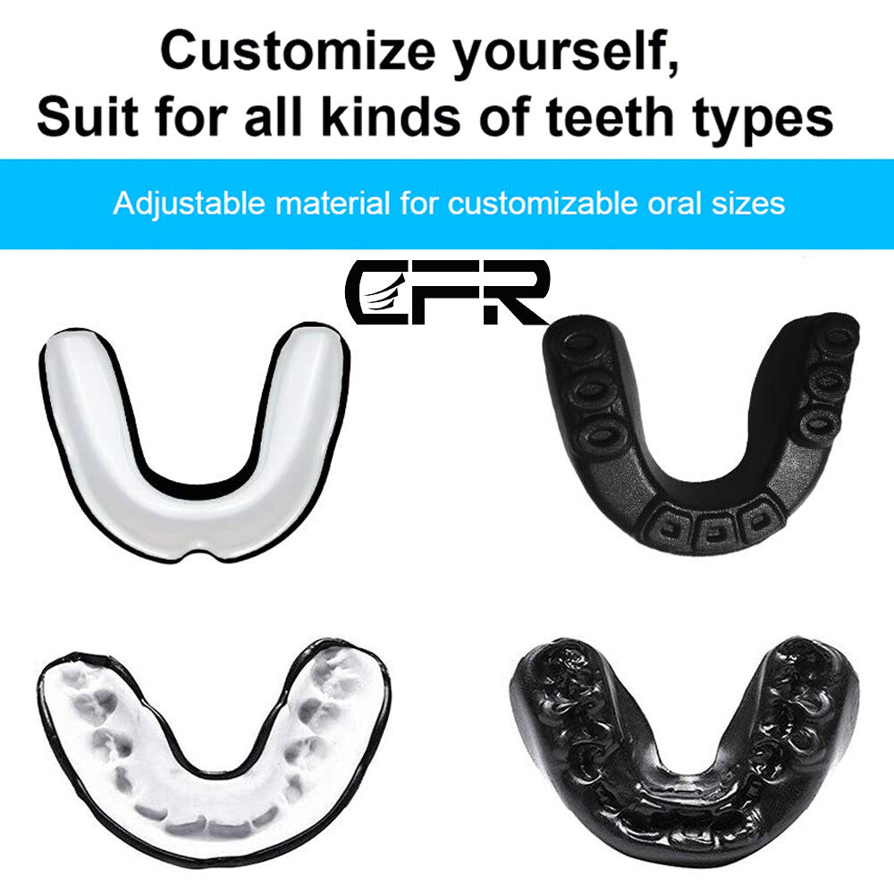 Gel Gum Mouth Guard Shield Case for Teeth Grinding Boxing MMA Sports Protection