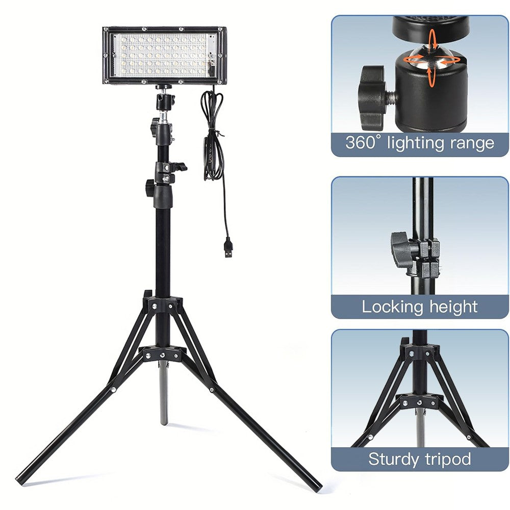 Outdoor Camping & Work LED Light with Telescoping Tripod - Super Bright