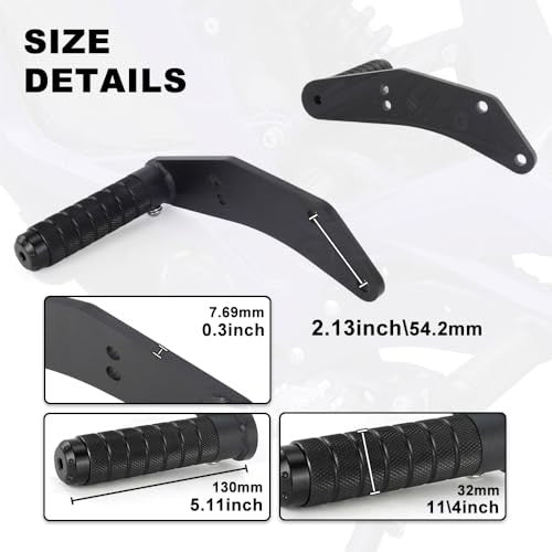 Aluminum Rear Foot Pegs for Surron, Segway, E Ride — Stunt Pedal Kit