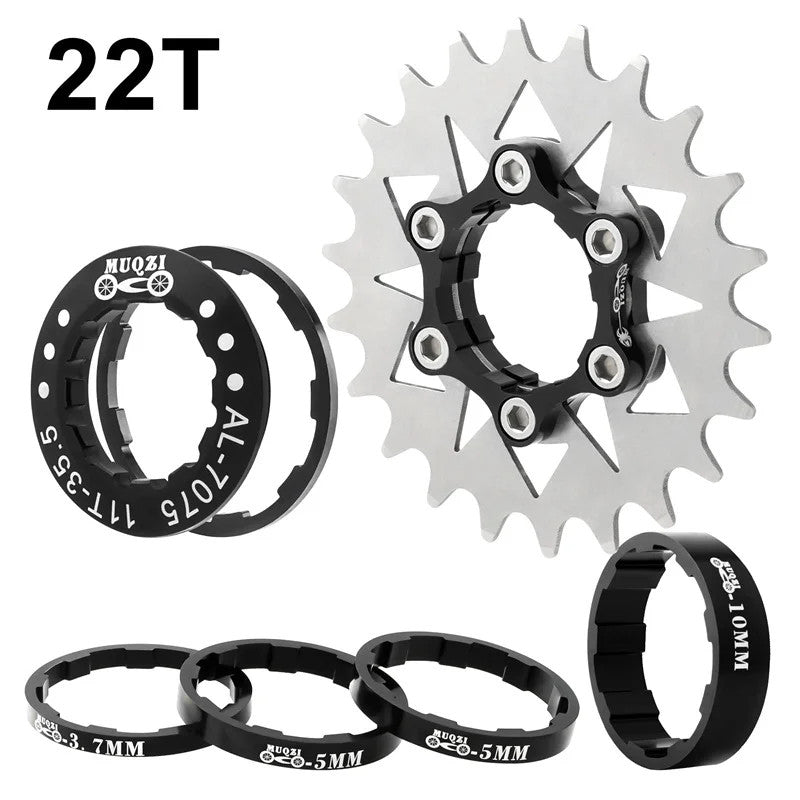 Single Speed Bicycle Cassette Cog 12T-22T Upgrade Kit for MTB & Road Bikes