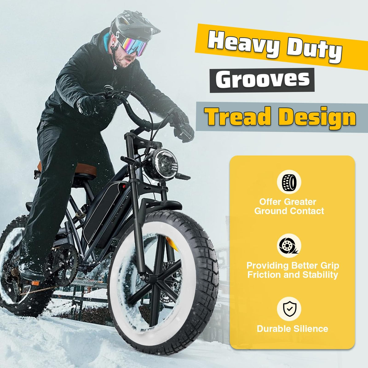 2 Pack 16x4.0 Fat Tire Inner Tubes for E-Bike Mountain Bike Snowbike