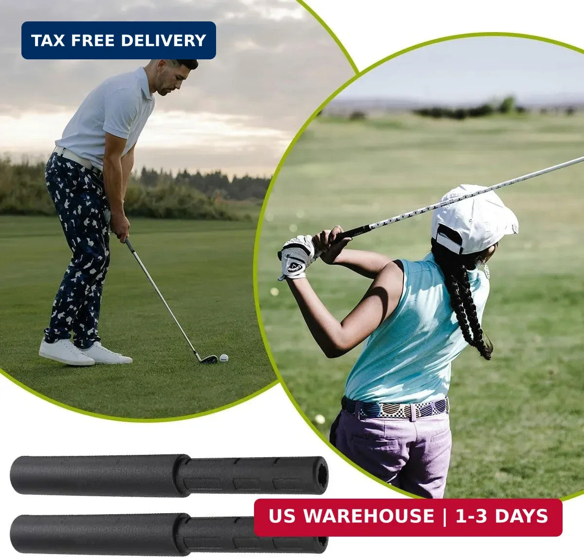 Golf Shaft Extender Carbon Fiber Extension for Iron Putter Driver - 3 Inch