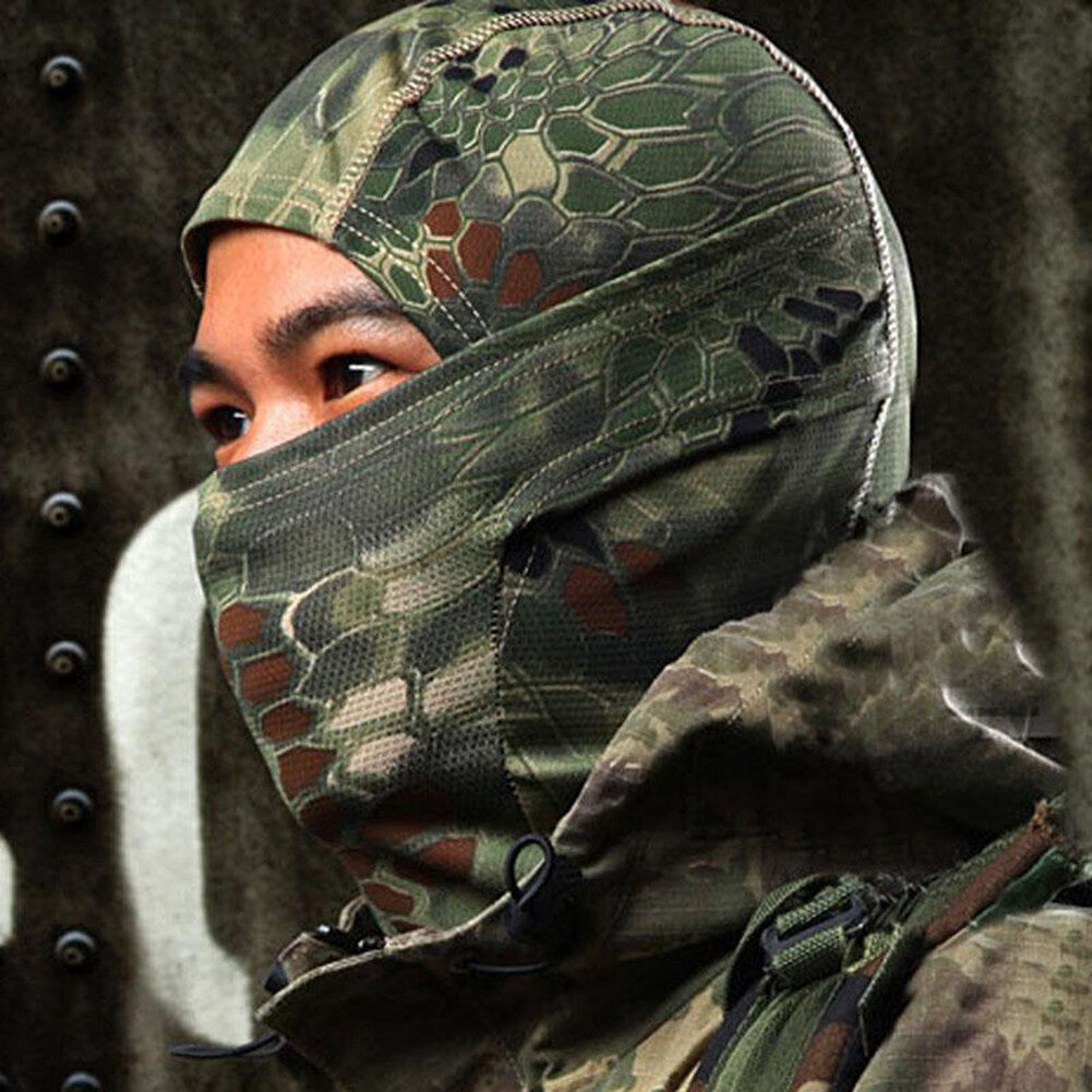Windproof Tactical Balaclava Hood for Outdoor Sports and Military Use