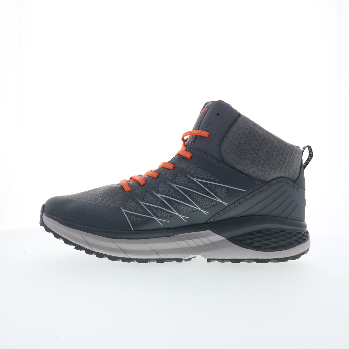 Men's Hiking Boots Waterproof Synthetic Laces Mid-Height Outdoor Footwear