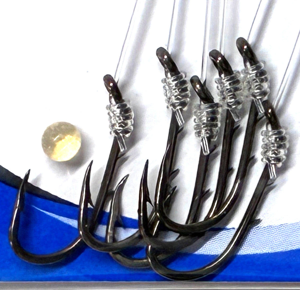 4 Pack Freshwater Fishing Worm Hooks Size 8 Super Snell Bronze