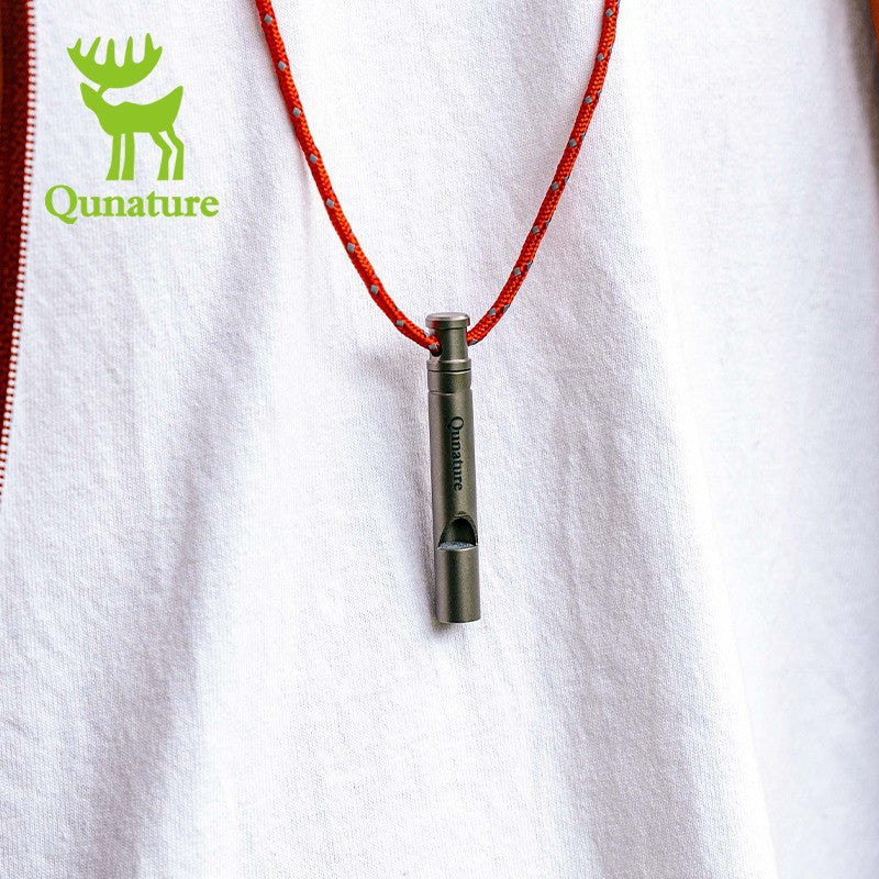 Titanium Emergency Whistle 120 dB Outdoor Survival Safety Gear