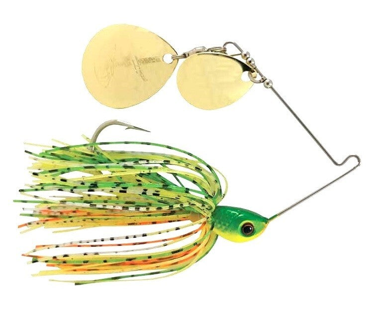 Fishing Spinnerbaits - 6-Pack Fire Tiger Double Colorado Blades
