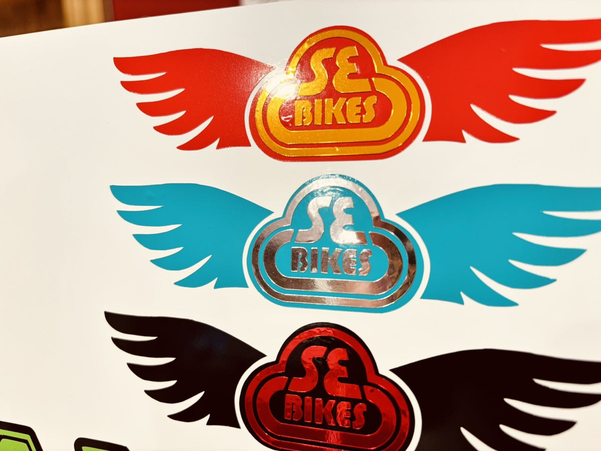 16-Piece Vinyl Decal Set for Bicycles - Die-Cut Bike Stickers in Multiple Colors