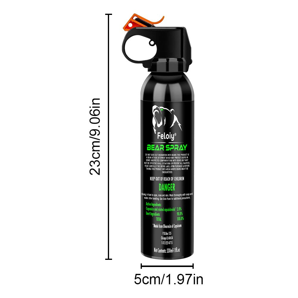 30 Feet Bear Deterrent Spray 11 Oz for Camping and Hiking