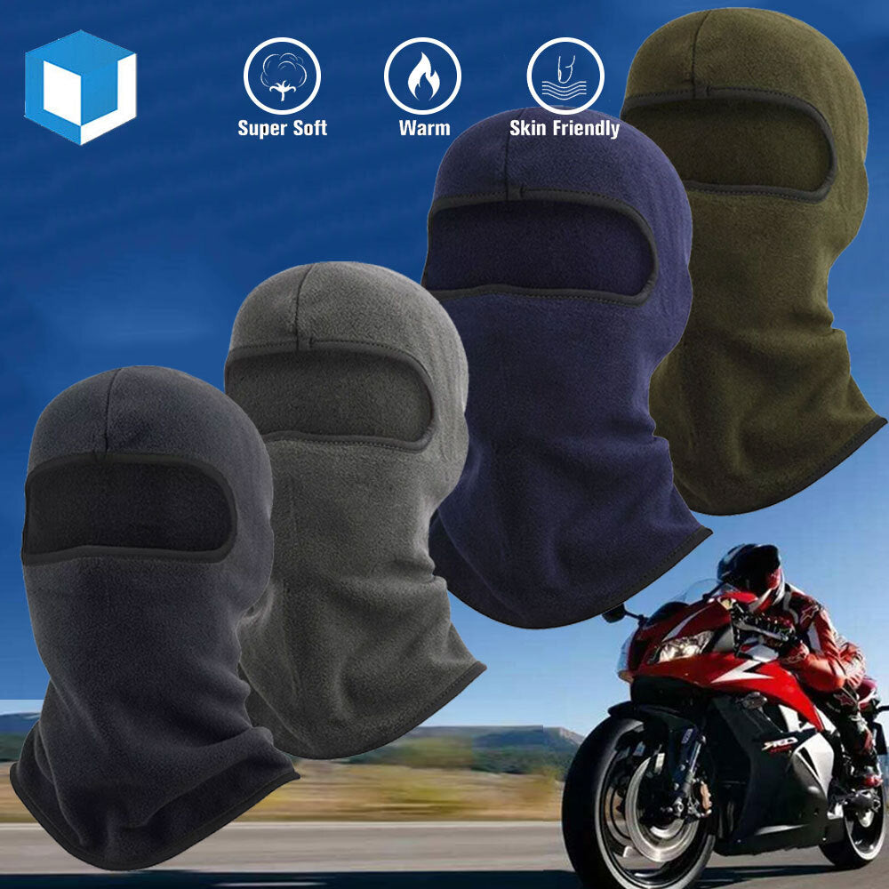 Full Face Ski Mask Balaclava Windproof Fleece Head Cover for Winter Sports