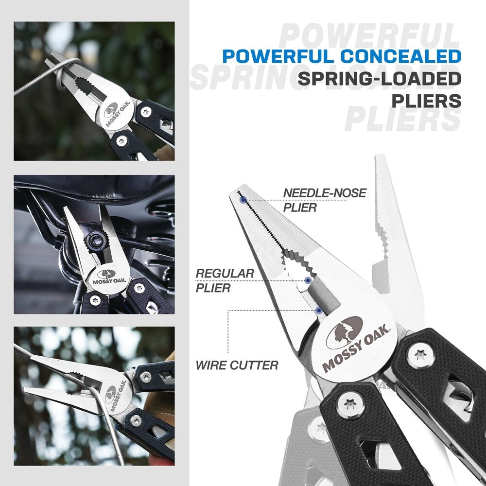 21-in-1 Multi Tool Pocket Knife with Stainless Steel & G10 Handle