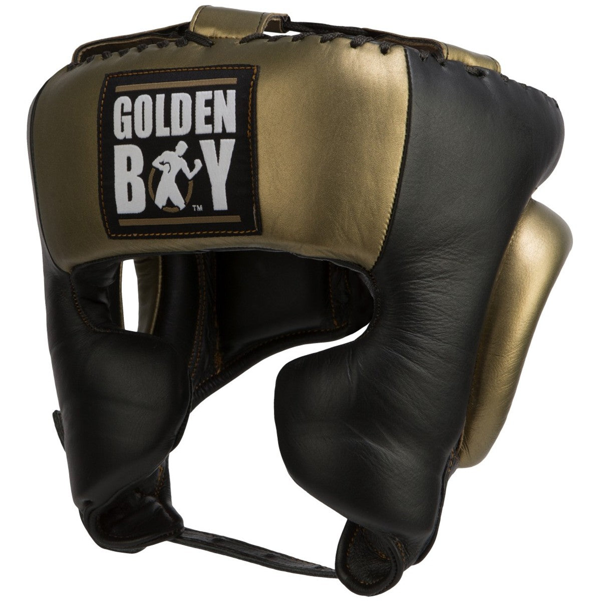 Training Headgear for Boxing and Martial Arts - Black/Gold, Multiple Sizes
