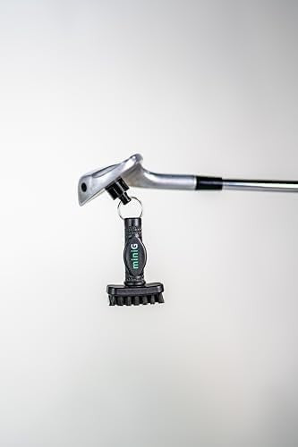 Golf Club Groove Cleaner Brush with Magnetic Attachment - Nylon Bristles