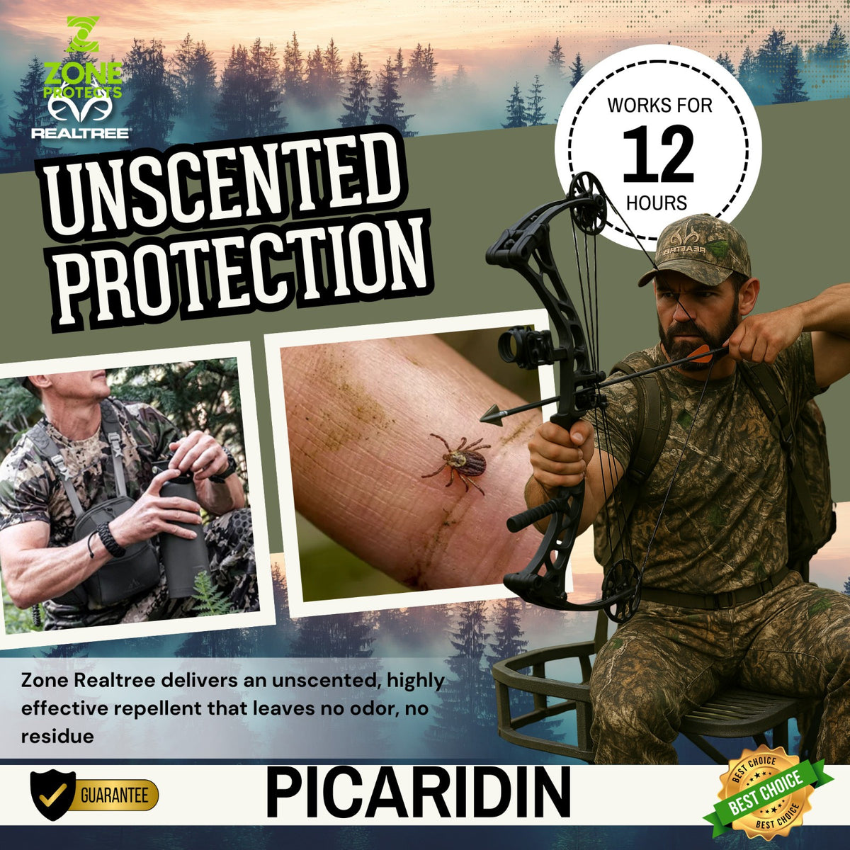 Realtree Woodsman's Insect Defense Pack - Picaridin & Permethrin