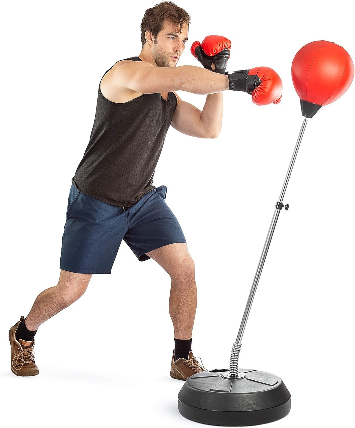Kids and Adult Adjustable Boxing Bag Set with Speed Ball and Gloves