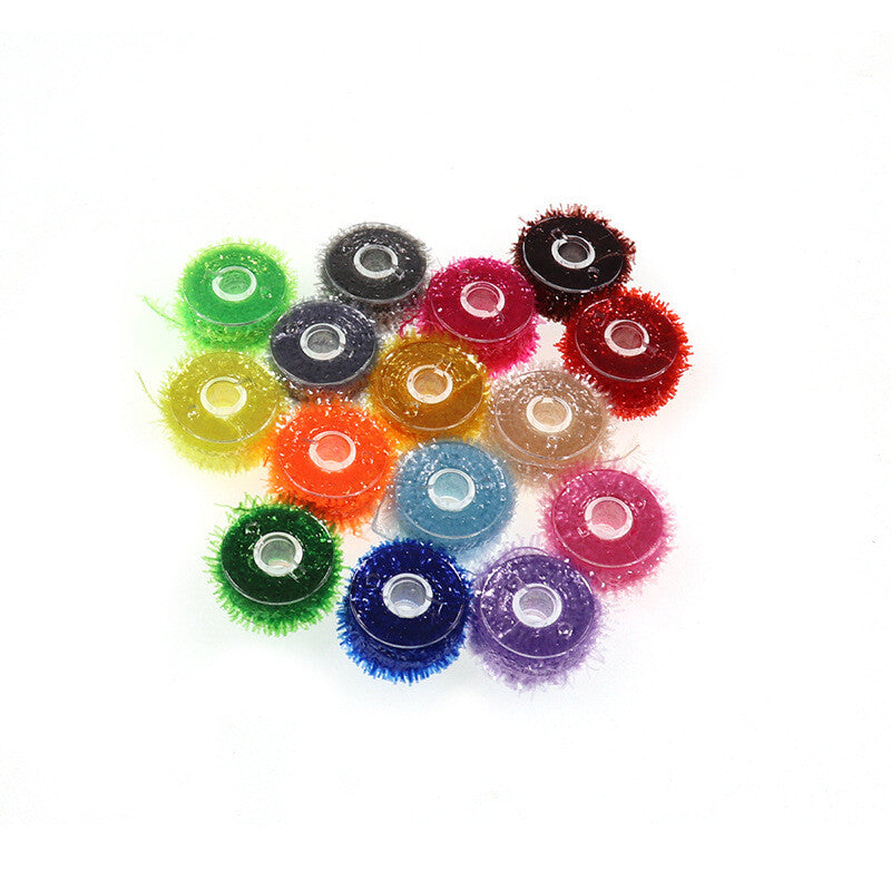 Fly Tying Materials - Crystal Flash Tinsel Chenille for Lures & Flies, 15pcs