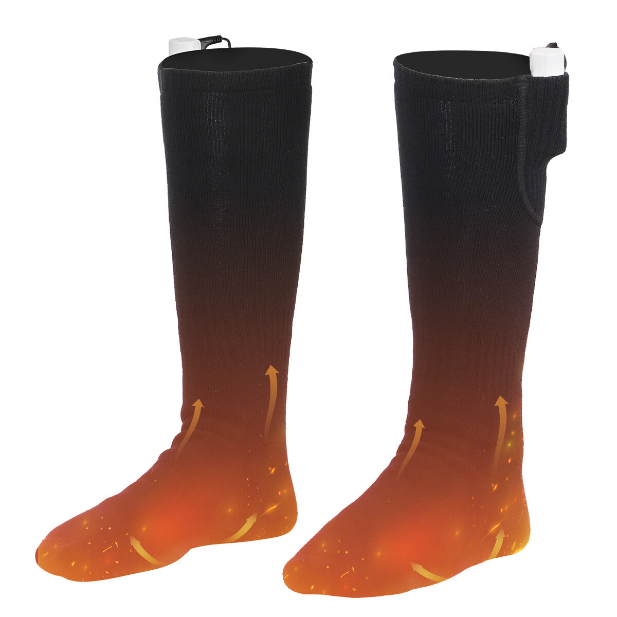 Rechargeable Electric Heated Socks for Men Women Winter Foot Warmer