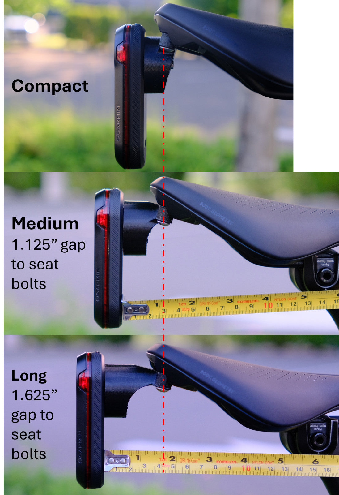 Garmin Varia Mount for Specialized Power Saddle SWAT - Compatible Radar