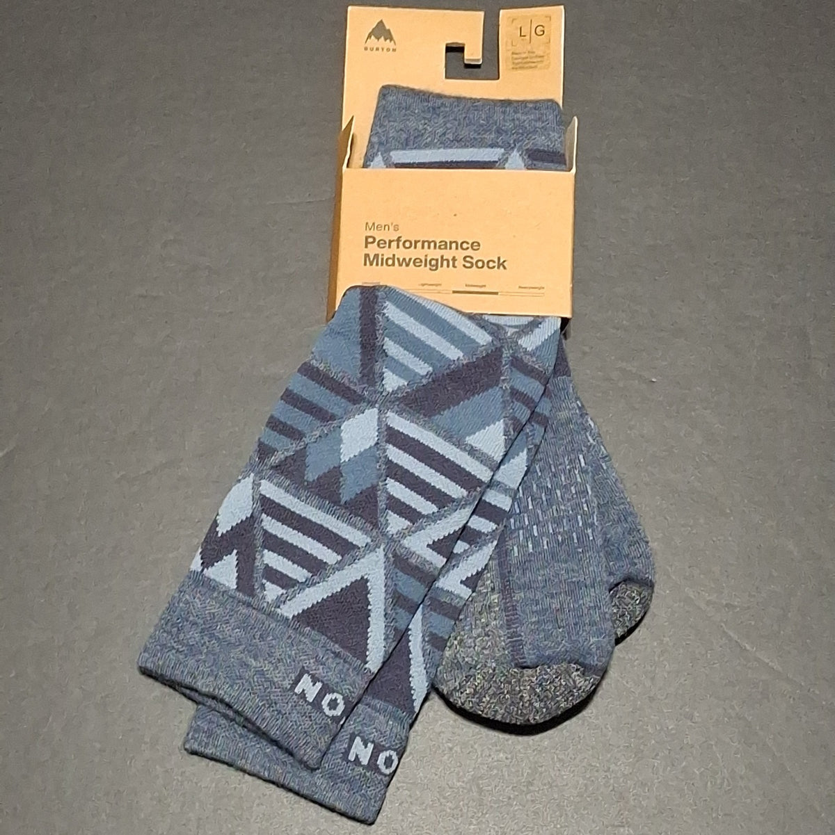Men's Wool Snowboard Socks L Medium Performance Midweight Thermal Outdoor