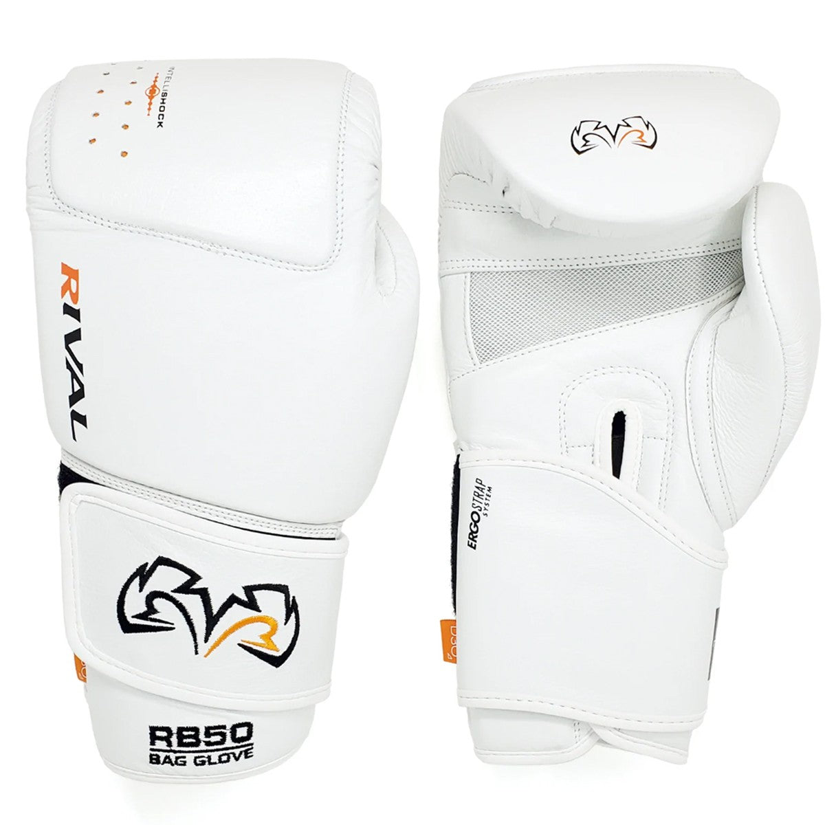 Rival Boxing RB50 Intelli-Shock Compact Bag Gloves Medium White