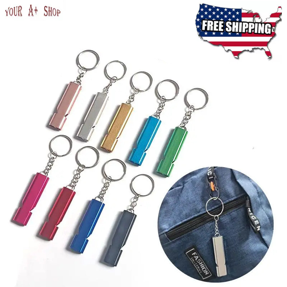 120dB Emergency Survival SOS Whistle Keychain Outdoor Camping Hiking