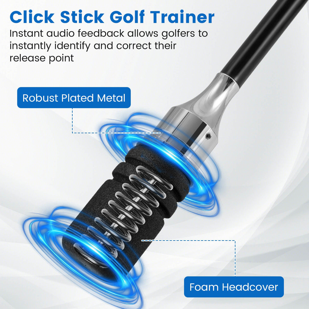 Golf Swing Trainer Click Stick for Speed and Flexibility Improvement