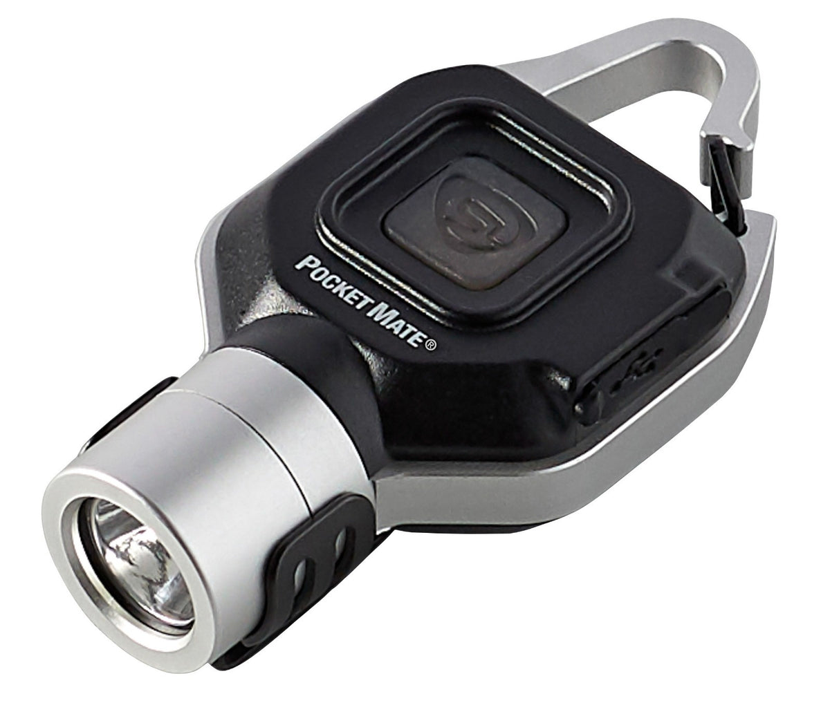 USB Rechargeable Pocket Flashlight Keychain with 325 Lumens, Compact & Weather-Resistant