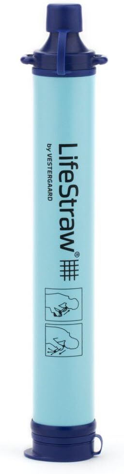 LifeStraw Personal Water Filter for Hiking Camping Travel Emergency - Removes Bacteria & Parasites