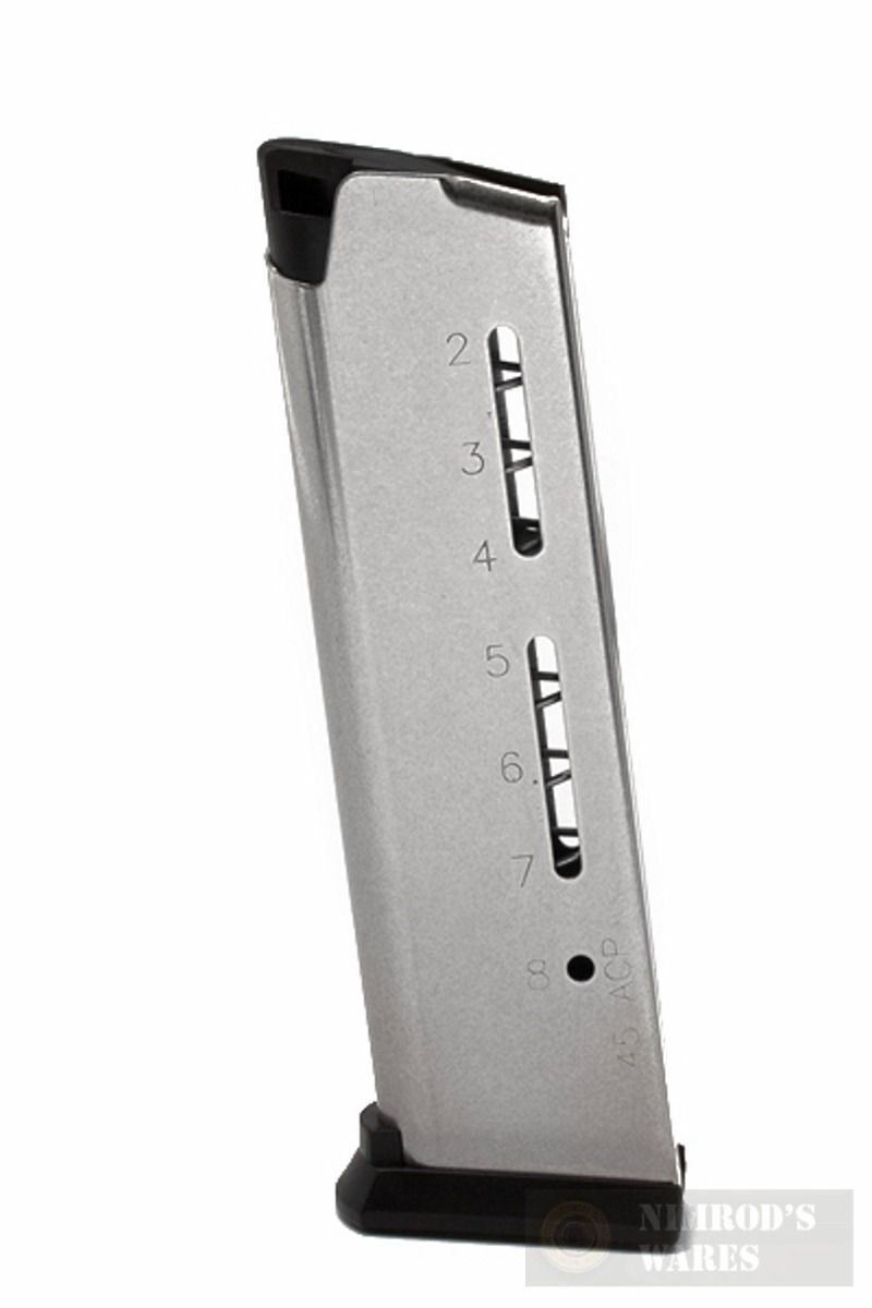 Wilson Combat 1911 Gov't Tactical Magazine .45 ACP 8 Rounds Stainless